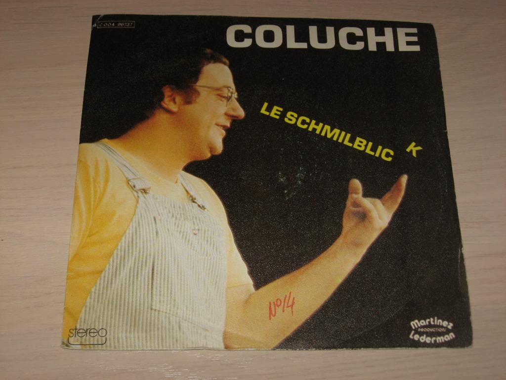 disque vinyl 45 tours coluche Le Schmilblick, CD & DVD, Vinyles | Dance & House, Enlèvement ou Envoi, Comme neuf, Musique d'ambiance ou Lounge
