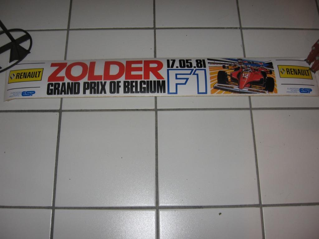 Zolder: F1 Grand Prix van België 17.05.1981. Nieuwe band, Ophalen of Verzenden, Nieuw, Auto's