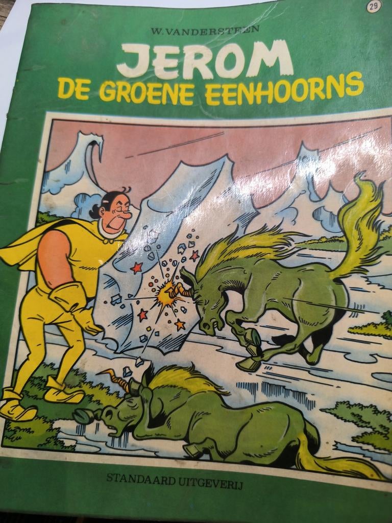 JEROM nr 29 = de groene eenhoorns EERSTE DRUK 1969, Willy Vandersteen, Eén stripboek, Ophalen, Gelezen