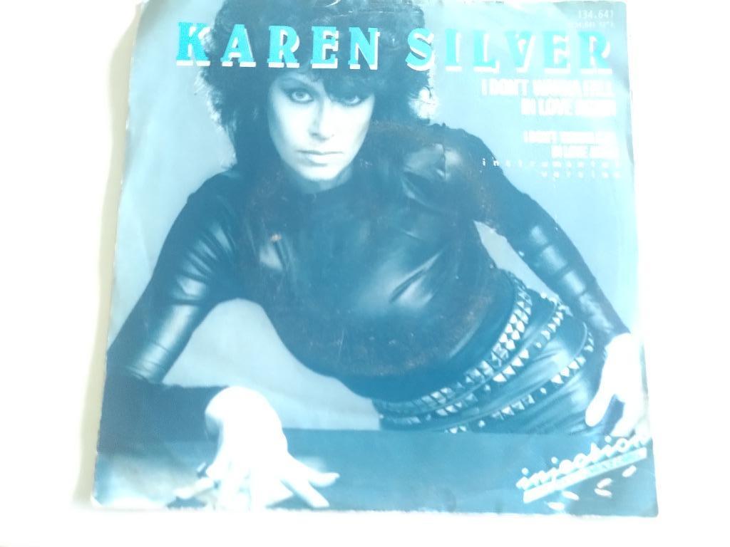 SINGLE KAREN SYLVER---I DON T WANT TO FALL IN LOVE AGAIN, Cd's en Dvd's, Ophalen of Verzenden, Gebruikt, 7 inch, Single