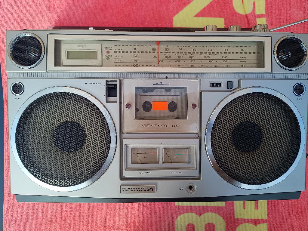 ghettoblaster Pathe Marconi MRK 470V, Ophalen of Verzenden, Gebruikt, Wereldontvanger