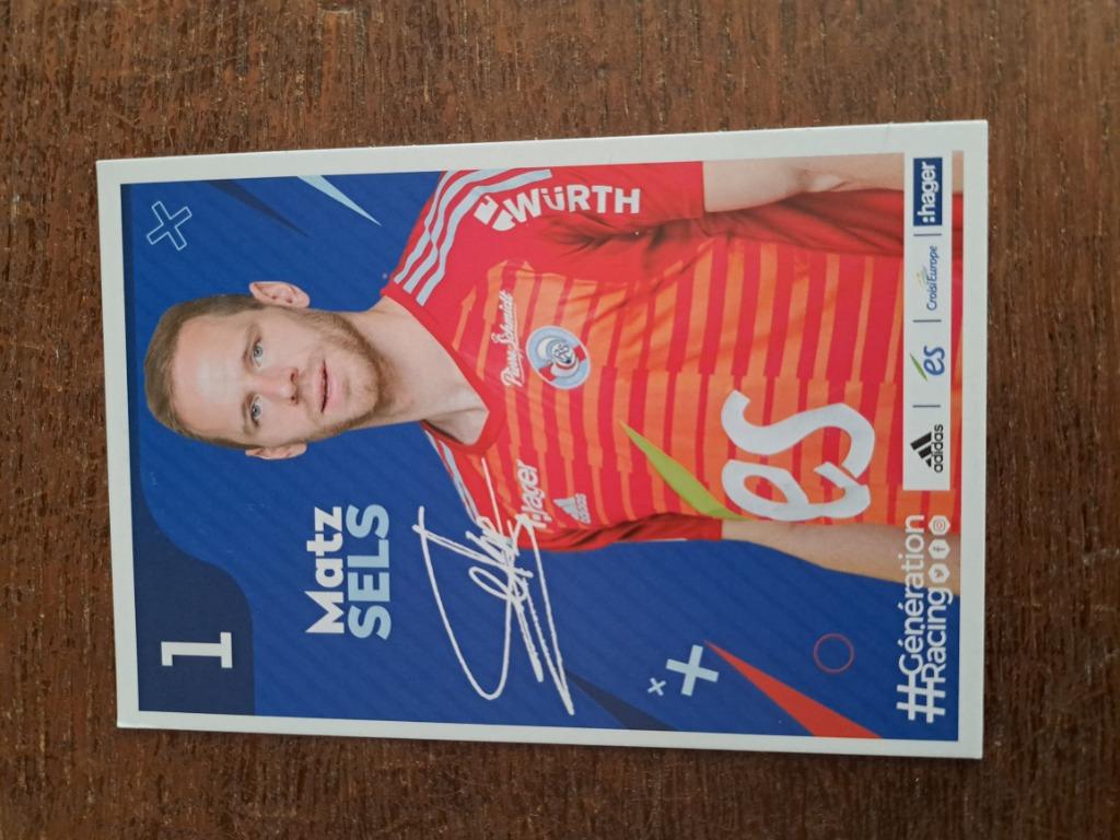 Mat Sels   RC Strasbourg, Verzenden, Zo goed als nieuw, Spelerskaart