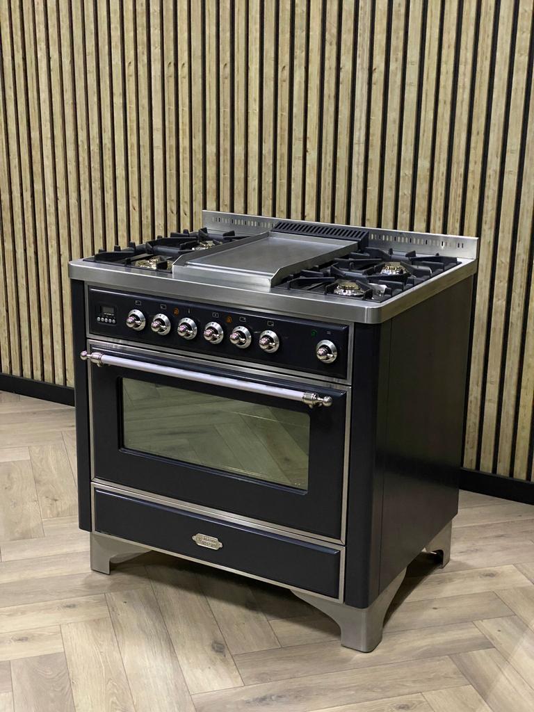 Magnifique Réchaud de Luxe Boretti Majestic 90cm + FRYTOP, Electroménager, Cuisinières, Comme neuf, Autoportant, Gaz