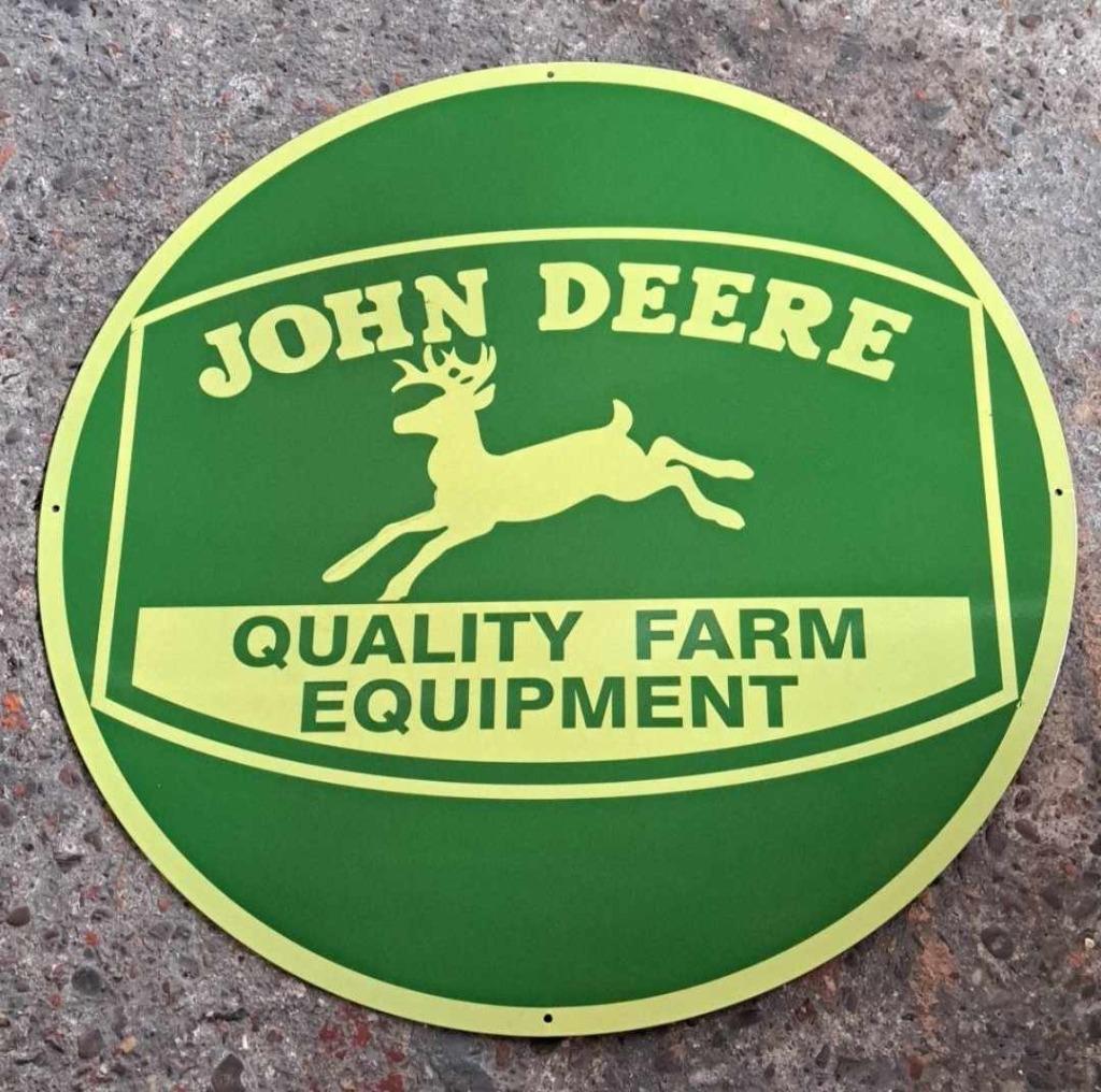 Groot emaillen John Deere reclame decoratie bord tractor, Verzamelen, Merken en Reclamevoorwerpen, Ophalen of Verzenden, Zo goed als nieuw