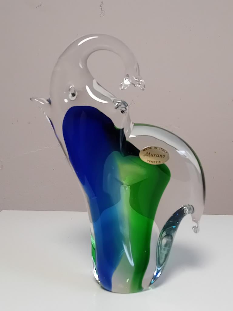 Sculpture d'éléphant en verre de Murano, Ophalen of Verzenden