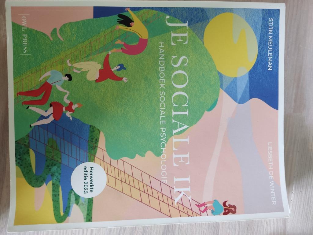 Je sociale ik. Handboek psychologie., Enlèvement ou Envoi, Comme neuf, Enseignement supérieur