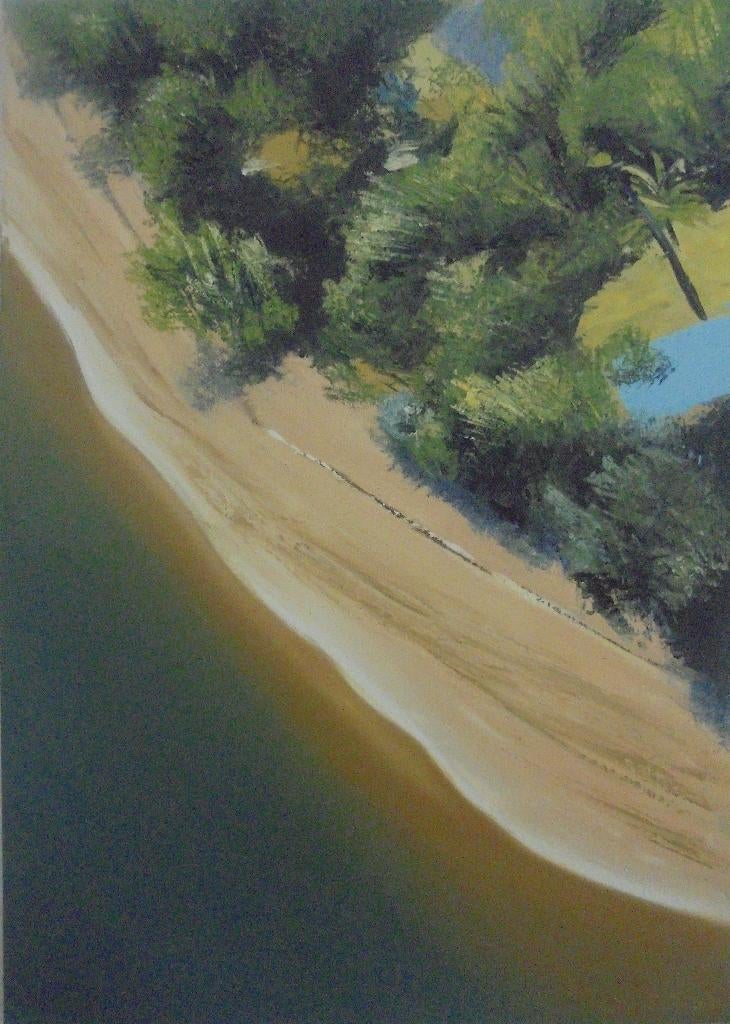 peinture à l'huile Hossegor (50x70cm) France, Enlèvement ou Envoi