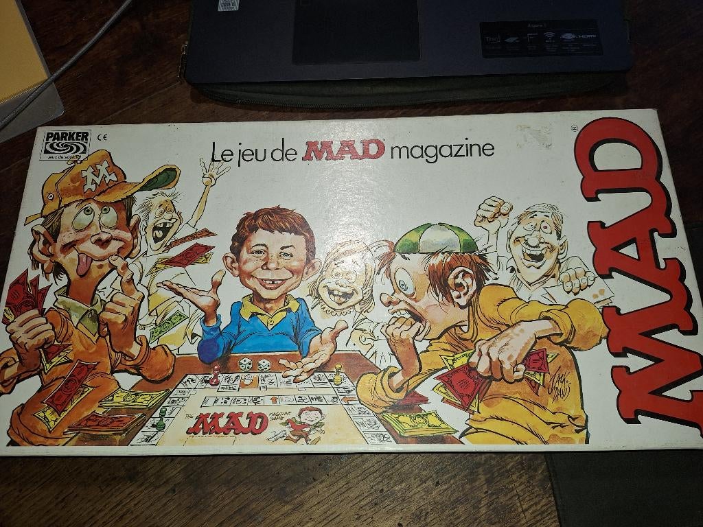 LE JEU DU MAD MAGAZINE, Hobby en Vrije tijd, Gezelschapsspellen | Bordspellen, Drie of vier spelers, Ophalen of Verzenden, Gebruikt