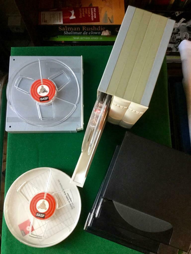 Stevige 13 cm lege bandspoelen in stevige bewaardozen, Audio, Tv en Foto, Bandrecorder, Ophalen of Verzenden, Onderdeel