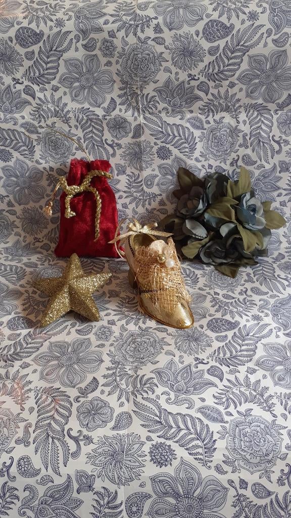 Lot de 4 objets déco festive, Diversen, Kerst, Zo goed als nieuw, Ophalen of Verzenden