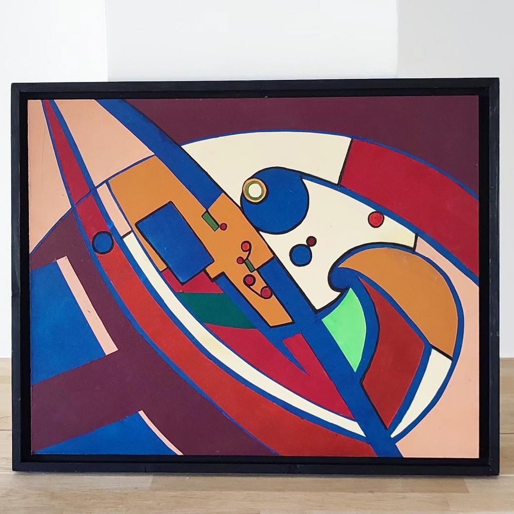 Peinture de Roland Lavianne. 500 euros., Antiquités & Art, Enlèvement ou Envoi