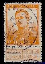 Belge 1912 - Albert I n 116, Envoi, Oblitéré