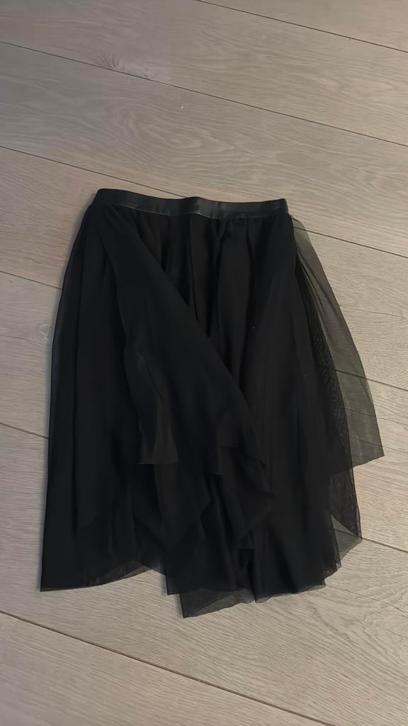 Jupe en voile noire, Enlèvement ou Envoi, Comme neuf, Taille 38/40 (M), Noir