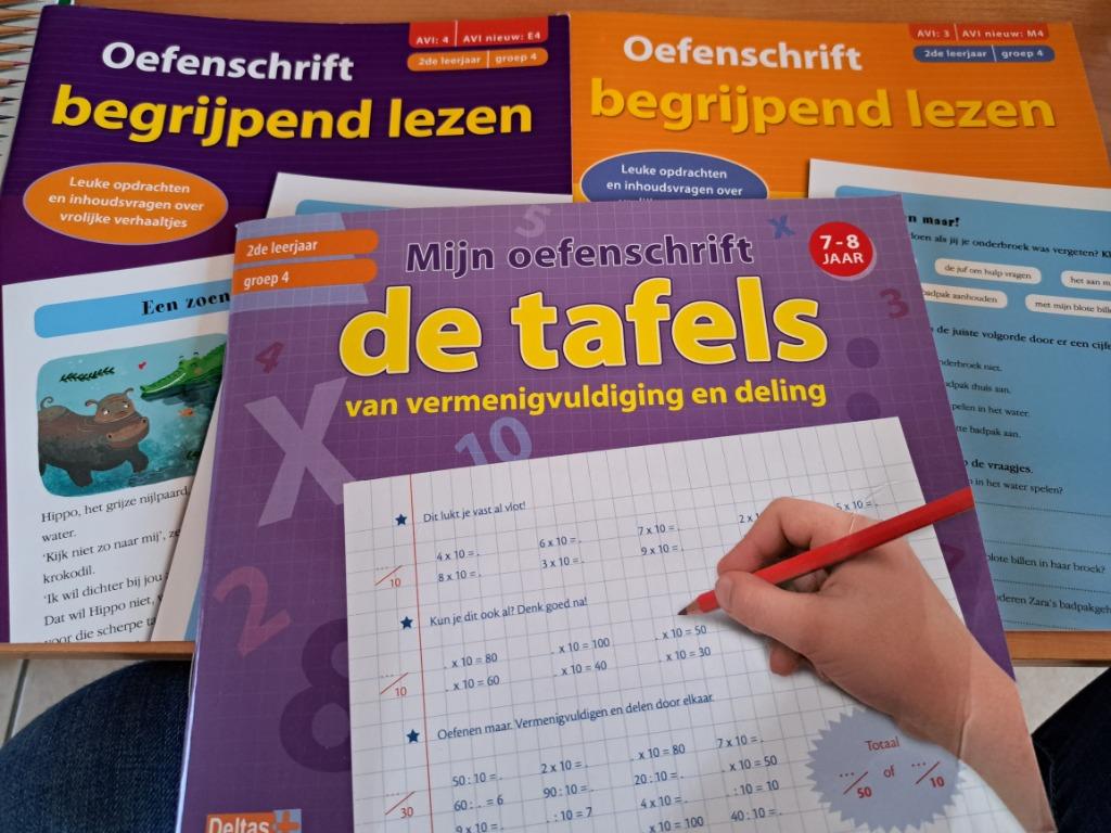 Oefenboekjes begrijpend lezen + tafels niveau 2 de leerjaar, Ophalen of Verzenden, Nieuw, Taal en Lezen