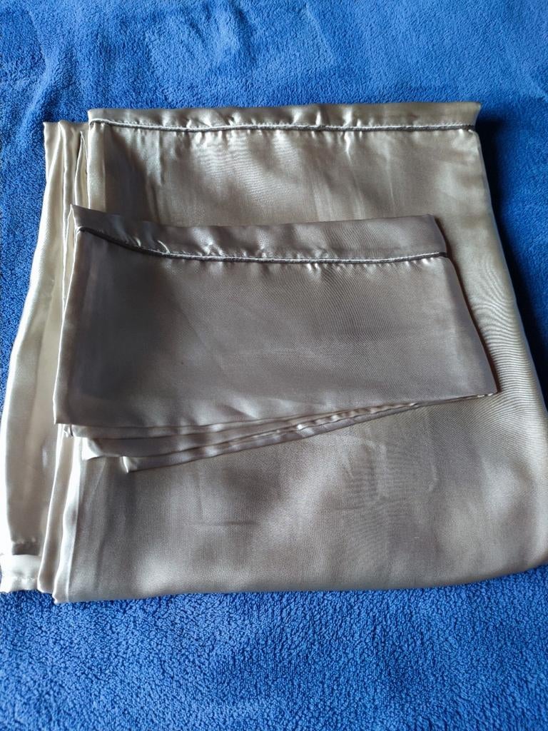 Parure de couette satiné avec taie, Neuf, Autres couleurs, Housse de couette, Une personne