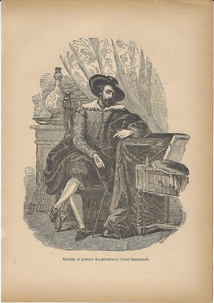 1892 - Pieter Paul Rubens, Antiek en Kunst, Kunst | Etsen en Gravures, Ophalen of Verzenden