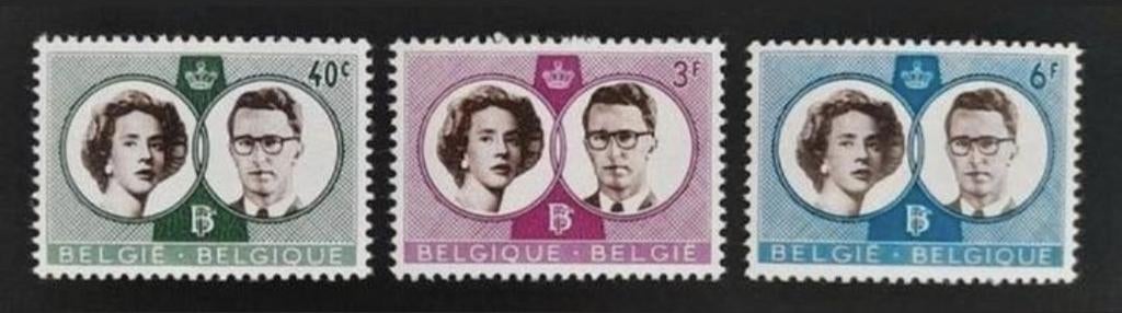 België: OBP 1169/71 ** Koninklijk huwelijk 1960., Koninklijk huis, Frankeerzegel, Ophalen of Verzenden, Zonder stempel