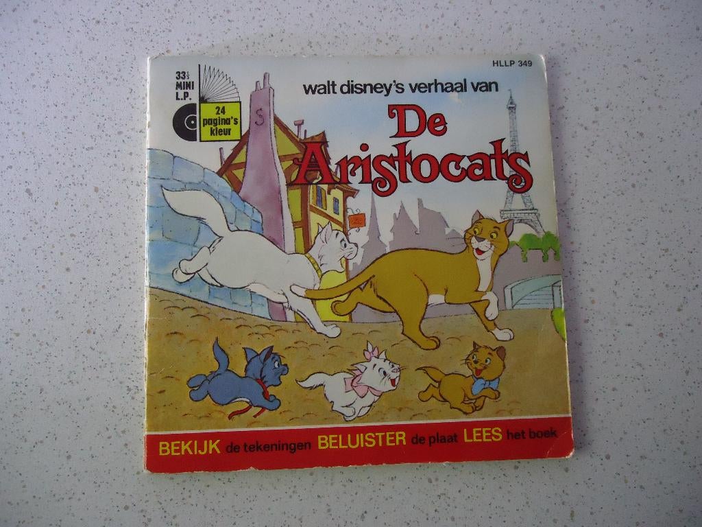 Part 197 Mini LP van Walt Disney "De Aristocats" anno 1970., Cd's en Dvd's, Single, Ophalen of Verzenden, Zo goed als nieuw, Kinderen en Jeugd