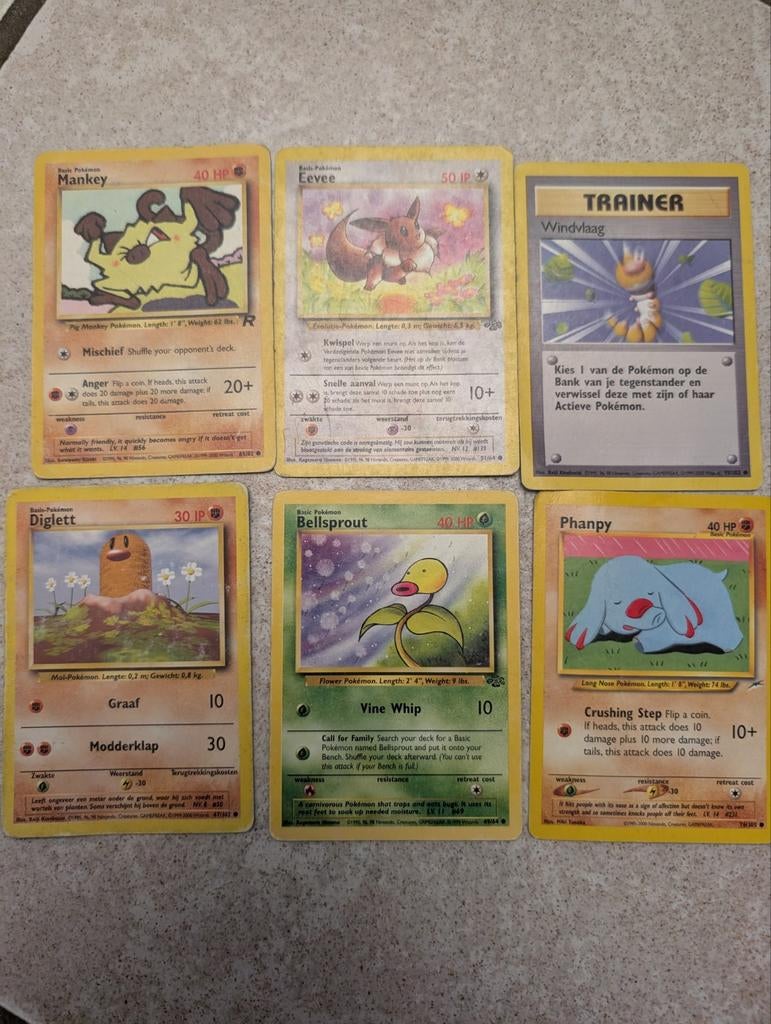 6 POKOMON KAARTEN, Ophalen of Verzenden