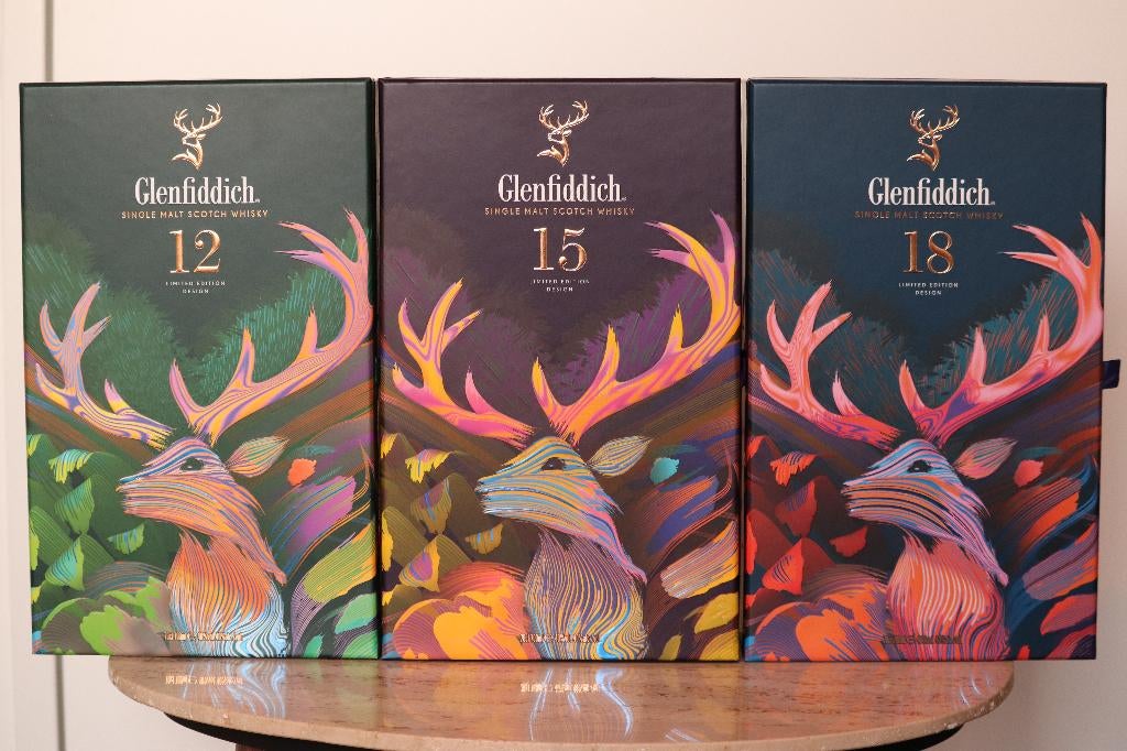 Glenfiddich Limited Edition 12/15/18yo box art, Enlèvement, Neuf