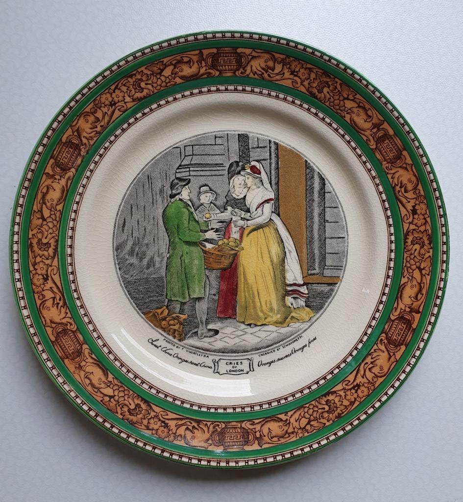 Assiette en faïence anglaise ADAMS "CRIES OF LONDON", Enlèvement ou Envoi