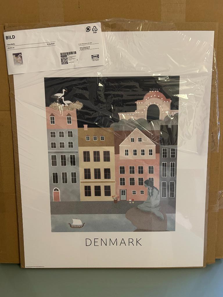 Affiche "Denmark" NEUVE, Enlèvement, Neuf, Rectangulaire vertical, Autres sujets/thèmes