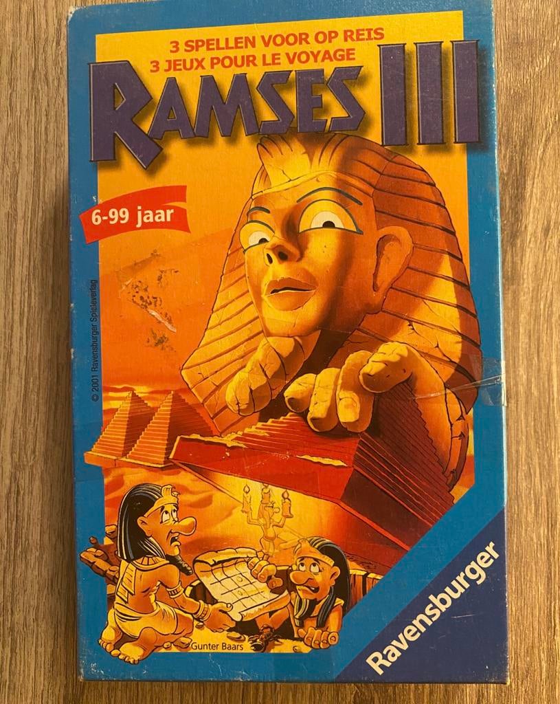 🔥 Ramses - 3 spellen voor op reis, Hobby en Vrije tijd, Gezelschapsspellen | Overige, Gebruikt, Ophalen of Verzenden