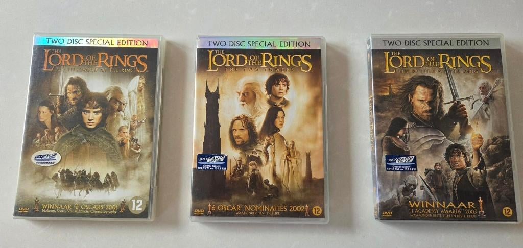 Lord of the Rings - 3 sets van telkens 2 dvd's, Ophalen, Zo goed als nieuw, Overige typen