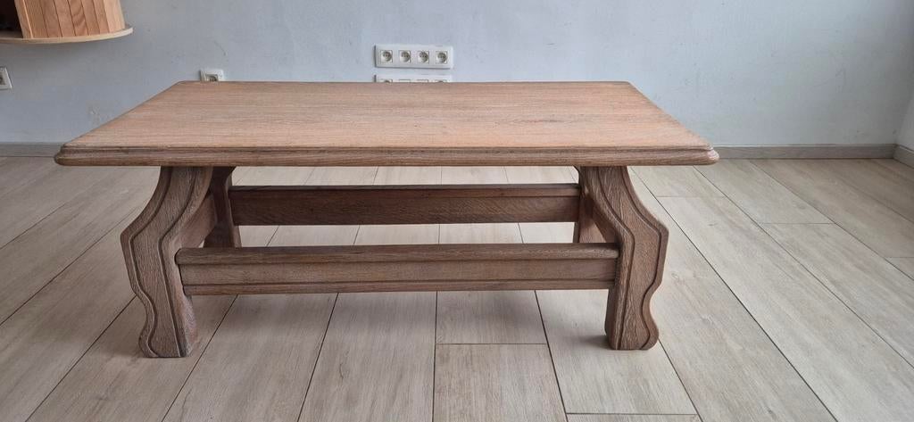 Massief eikenhouten salontafel, Ophalen