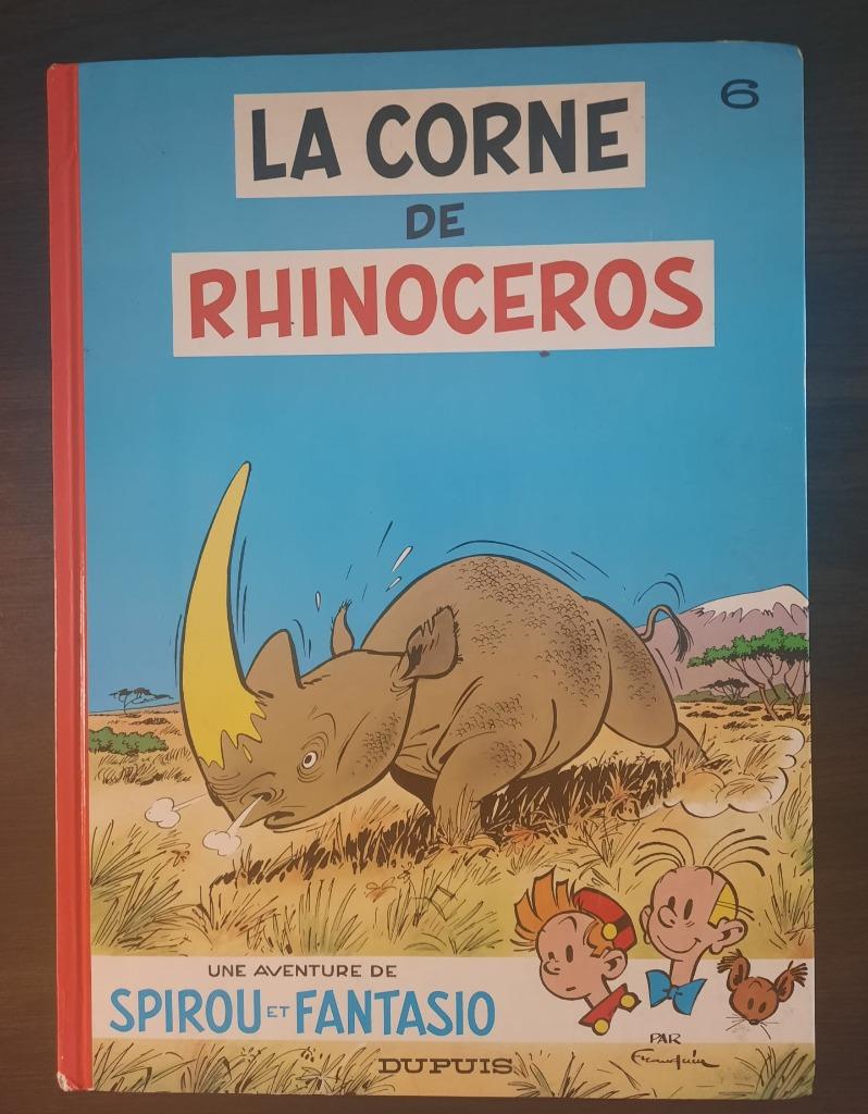 Spirou et Fantasio, La Corne de Rhinocéros, FR, Dupuis, Enlèvement ou Envoi, Une BD, FRANQUIN, Utilisé