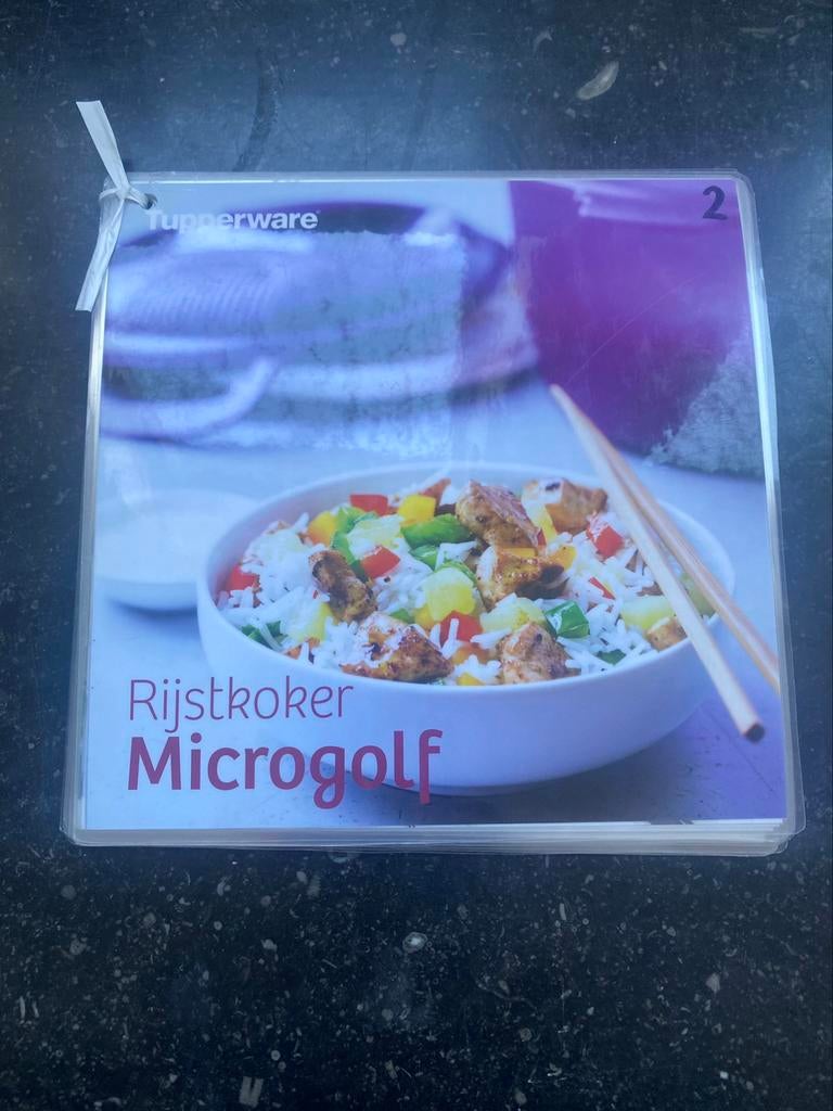 Tupperware kookboekjes gelamineerd - rijst/ mandochef/ extra, Comme neuf