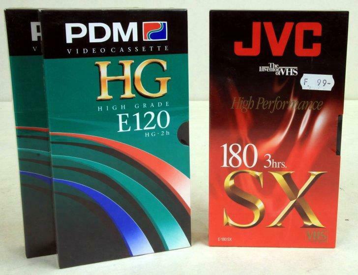 vhs cassetten 1x 180 2x 120 nieuw, Ophalen of Verzenden
