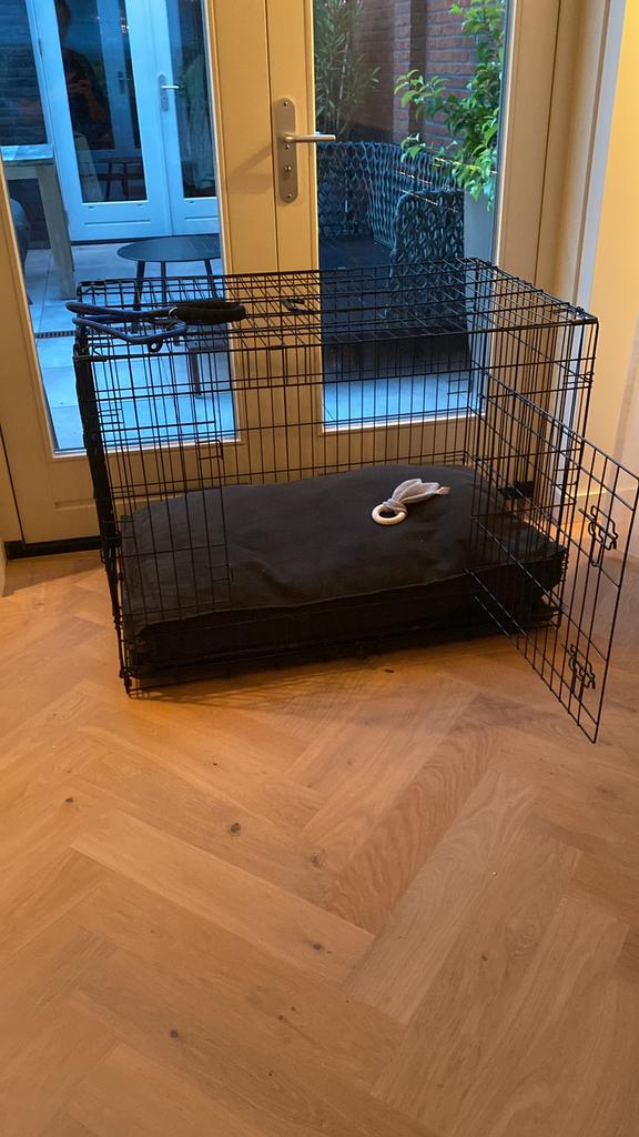 Hondenbench cage groot, Ophalen, 65 tot 100 cm, Hondenhok, Zo goed als nieuw