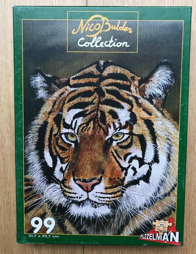 Puzzel tijger 99 stukjes, Ophalen of Verzenden, Meer dan 50 stukjes, Zo goed als nieuw, 6 jaar of ouder