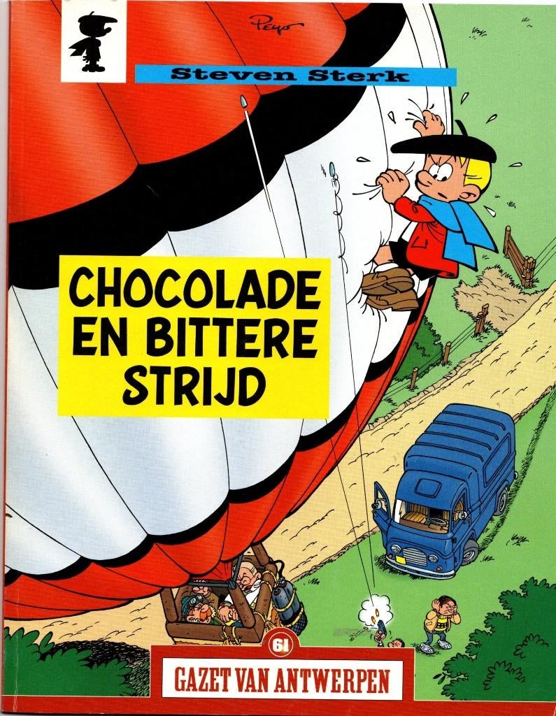 steven sterk-chocolade en bittere strijd, 2002,nieuwstaat !, Boeken, Stripverhalen, Peyo, Eén stripboek, Ophalen of Verzenden