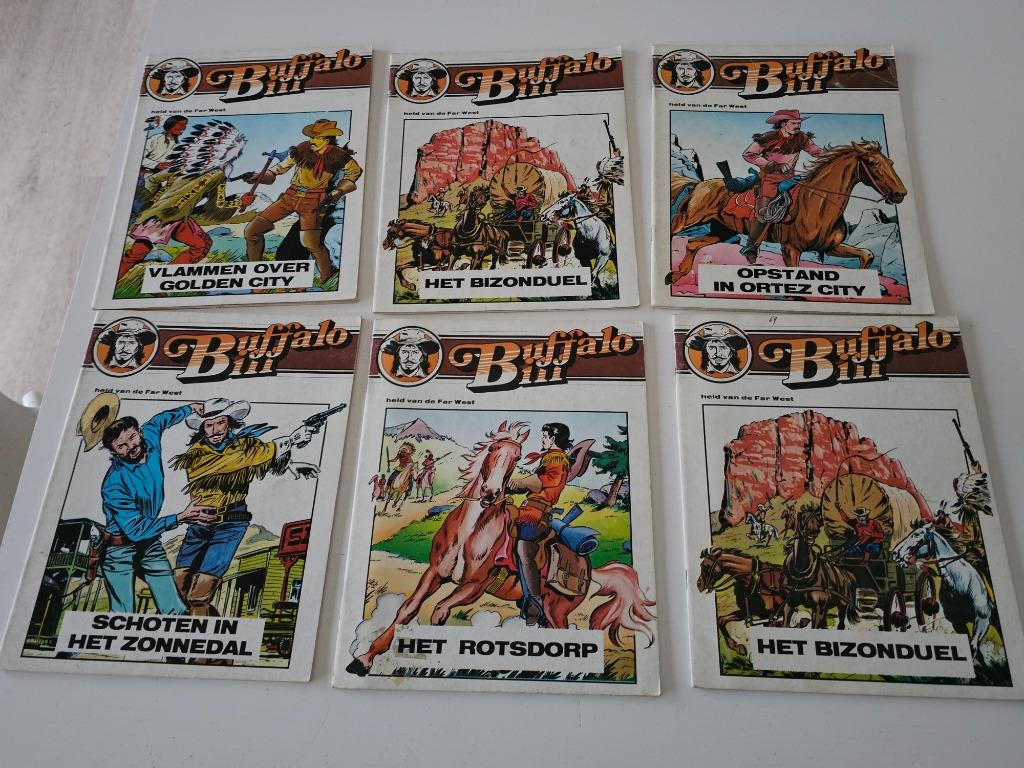 Buffalo bill 6 oude strips, Boeken, Stripverhalen, Ophalen of Verzenden