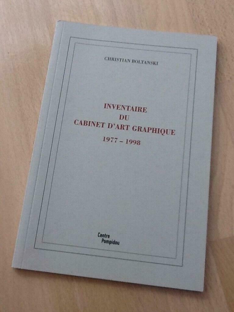 Christian Boltanski. Inventaire du Cabinet d'Art Graphique., Boeken, Kunst en Cultuur | Beeldend, Zo goed als nieuw, Ophalen of Verzenden