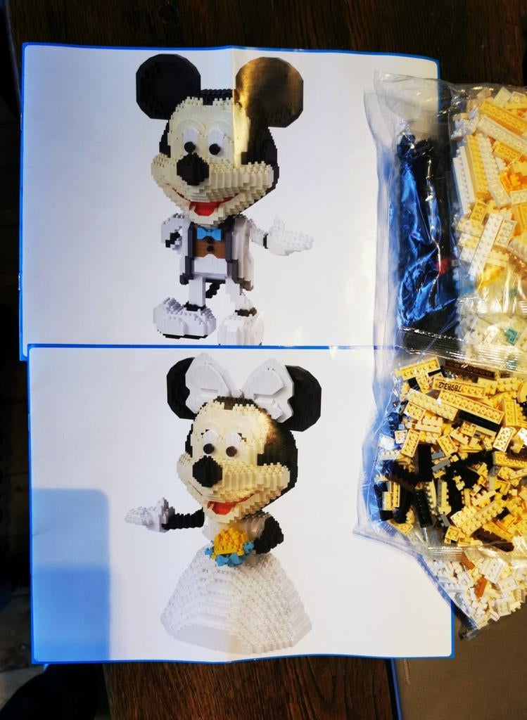 DISNEY Microbricks Mickey en Minnie Mouse trouw, Ophalen of Verzenden