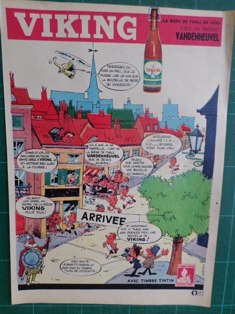 Vandenheuvel bière viking - publicité papier - 1965, Enlèvement ou Envoi, Utilisé, Autres types