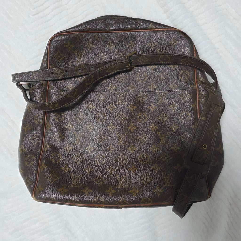 Louis Vuitton tas, Gebruikt, Bruin, Leer, Ophalen