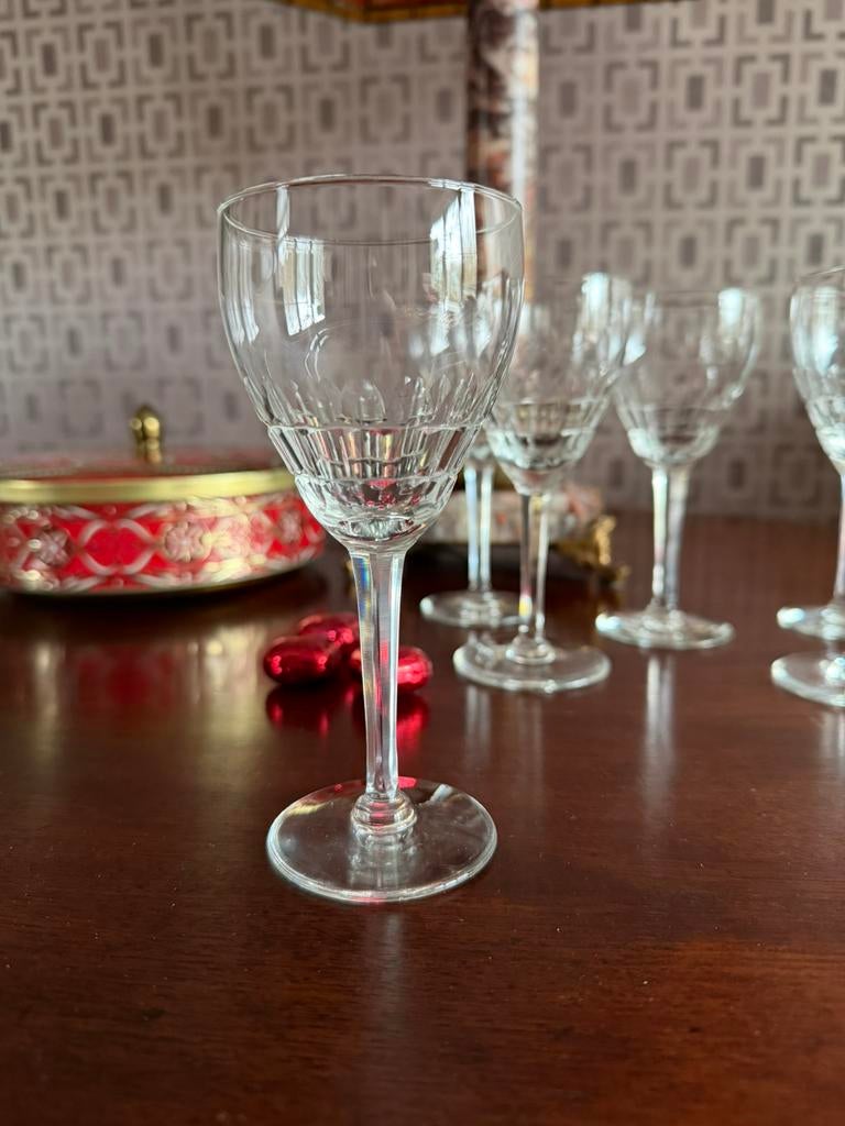 Wijnglazen Val Saint Lambert, Verzamelen, Ophalen of Verzenden, Zo goed als nieuw