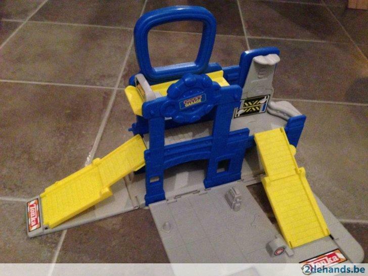 Tonka plooibare garage, Kinderen en Baby's, Speelgoed |Speelgoedvoertuigen, Ophalen of Verzenden, Gebruikt