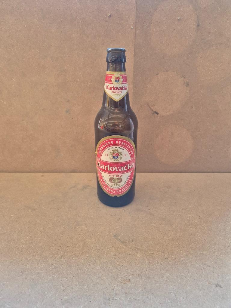 Bouteille de bière Karlovacko, Ophalen of Verzenden, Gebruikt, Flesje(s), Overige merken