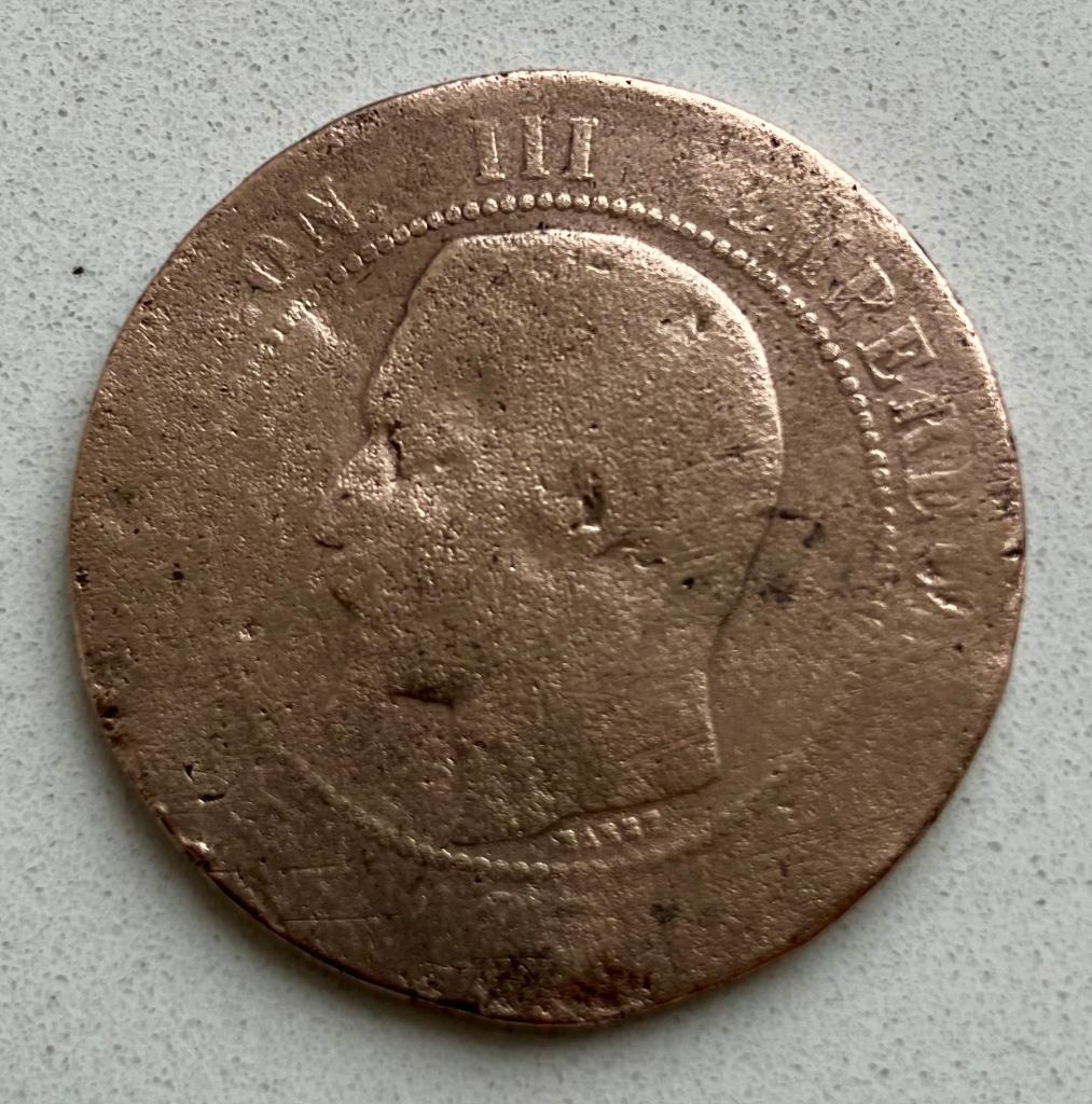 Monnaie 10 centimes Napoléon III, Enlèvement ou Envoi, France