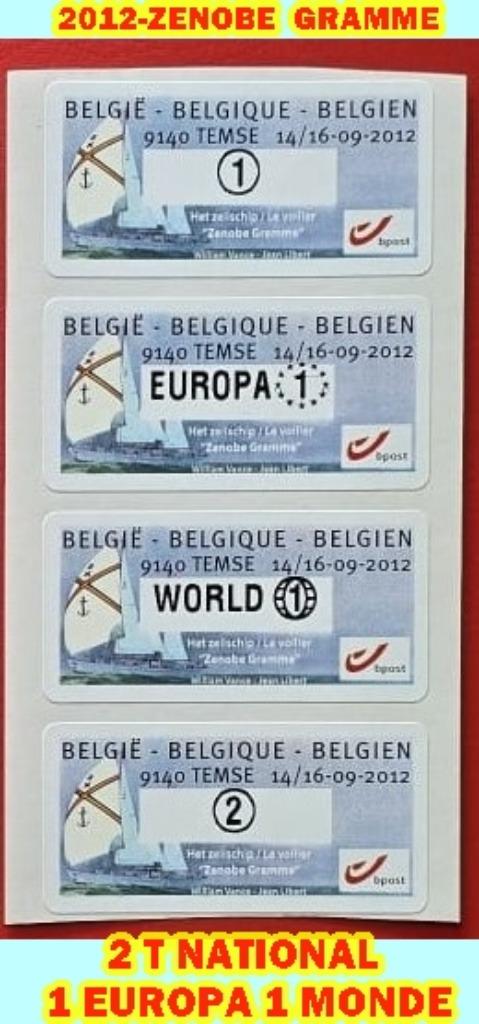 ZENOBE GRAM 5 STICKERS UIT 2012, Ophalen of Verzenden