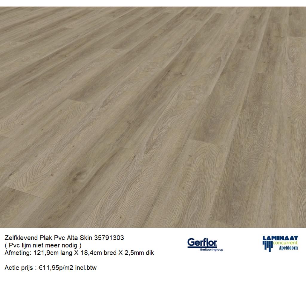 Zelfklevend Plak Pvc Alta Skin 2,5mm dik €11,95m2 incl.btw, Huis en Inrichting, Stoffering | Vloerbedekking, Zelf klevend plak pvc vloeren