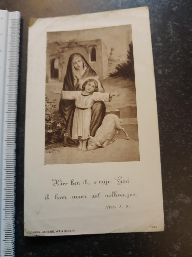 Bp heilige professie 1934- Zusters Fransiscanessen Herentals, Verzamelen, Bidprentjes en Rouwkaarten, Ophalen of Verzenden