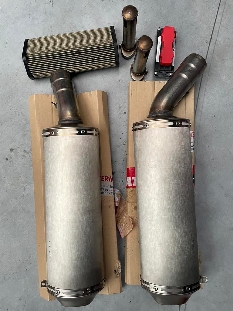 Originele uitlaatdempers/ECU/filter Ducati 1098, Motoren, Ophalen of Verzenden