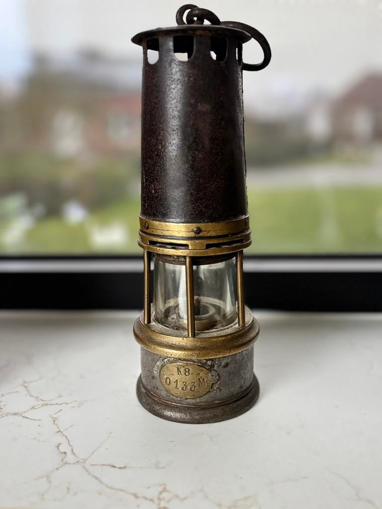 Vintage mijnlamp - Authentiek! - Genummerd!, Ophalen
