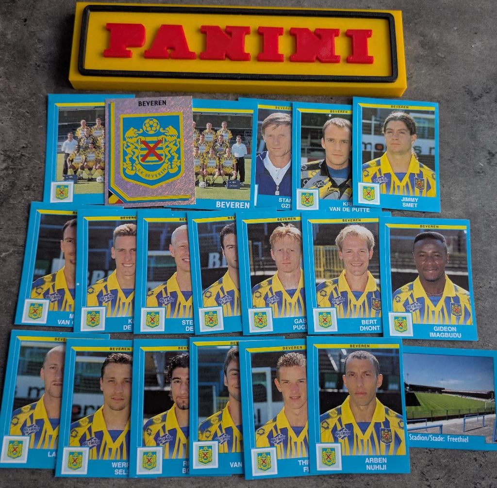 LOT DE 20 AUTOCOLLANTS PANINI FOOTBALL 2000 BEVEREN, Envoi, Neuf